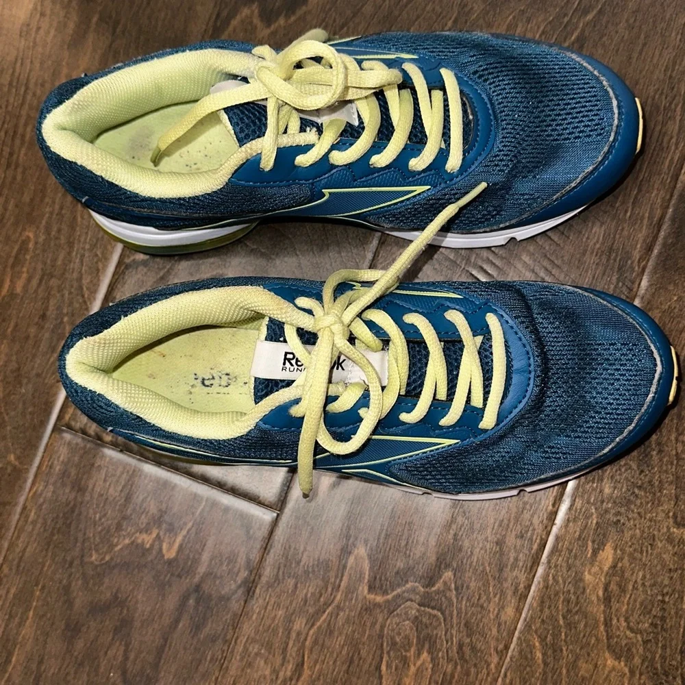 Reebok DMX Monofusion Running Sneakers Teal Blue Gym Training Shoe Size 8